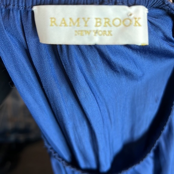 Ramy Brook Navy Lauren Cold Shoulder Blouse Size XS - Picture 7 of 11